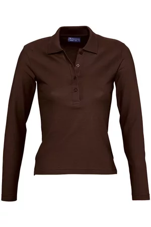 Sols Polo PODIUM COLORS-POLO MUJER MANGA LARGA-100% algodón para mujer