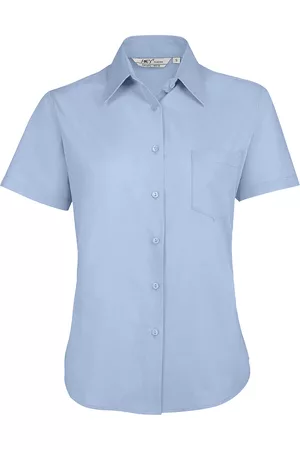 Sols Camisa ESCAPE WOMENN-CAMISA POPELÍN MUJER MANGA CORTA-Corte ceñido para mujer