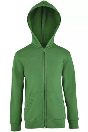Sols Jersey STONE COLORS KIDS-SUDADERA CON CREMALLERA Y CAPUCHA para niño