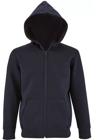 Sols Jersey STONE COLORS KIDS-SUDADERA CON CREMALLERA Y CAPUCHA para niño