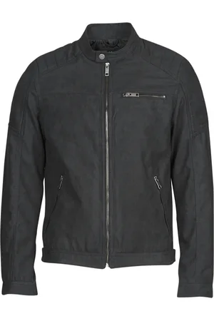 JACK & JONES Cazadora de cuero JJEROCKY para hombre