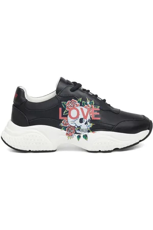 ED HARDY Deportivas Moda Insert runner-love black/white para mujer