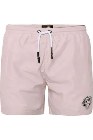 ED HARDY Bañador Roar-head swim short dusty pink para hombre
