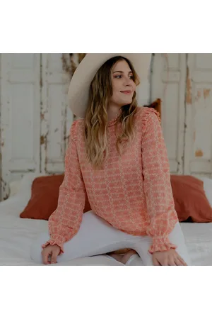 Celeste Blusa HIRONDELLE para mujer