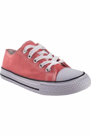 Bienve Zapatillas deporte Lona niña abx063 salmon para niña