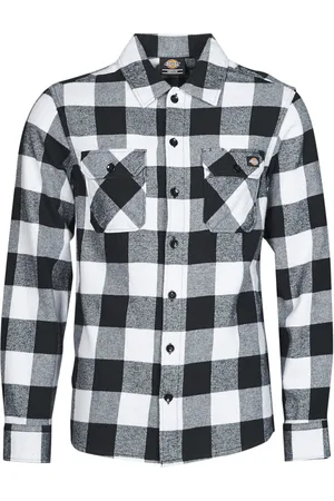 Dickies Camisa manga larga NEW SACRAMENTO SHIRT BLACK para hombre