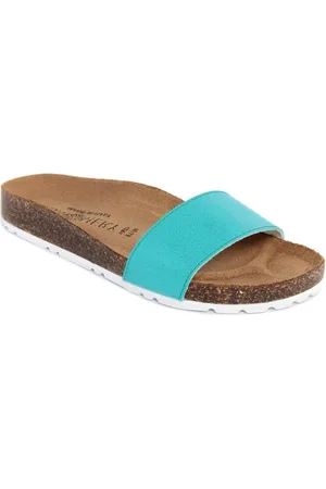 Summery Sandalias 200_GLITTER_VERDE para mujer