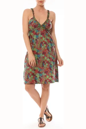 By la vitrine Vestidos Robe Bretelle Cocody imprimée Fleurs para mujer