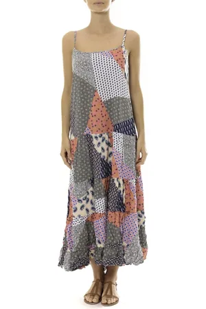 By la vitrine Vestidos Robe Longue patchwork Care of you Mutilcolor 2 para mujer