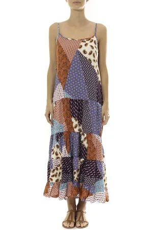 By la vitrine Vestidos Robe Longue patchwork Care of you Mutilcolor 1 para mujer