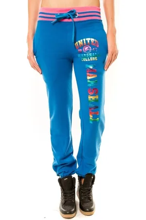 Sweet company Pantalón chandal Jogging United Marshall College Bleu/Rose para mujer