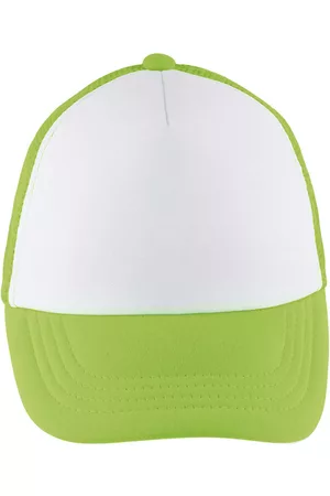 Sols Infantil Gorros - Gorro BUBBLE KIDS Blanco Verde Neon para mujer