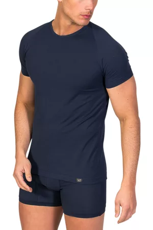 Zd - Zero Defects Camiseta interior Camiseta de manga corta y cuello redondo algodón Egipcio para hombre