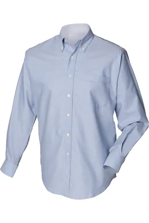 Henbury Camisa manga larga HB510 para hombre