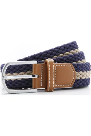 Asquith &amp; Fox Cinturón Two Colour Stripe para hombre