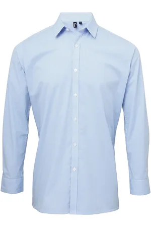 Premier Camisa manga larga Microcheck para hombre