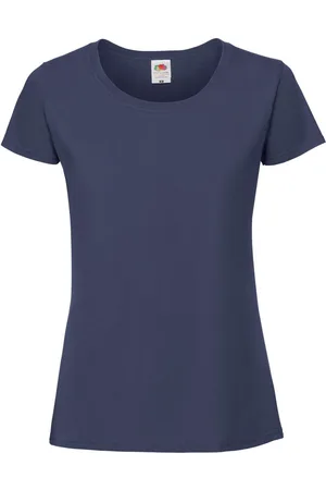 Fruit Of The Loom Camiseta manga larga Iconic Premium para mujer