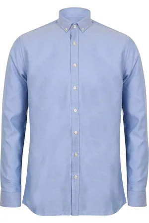 Henbury Camisa manga larga HB512 para hombre