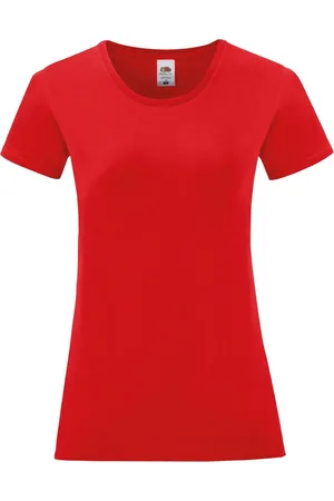 Fruit Of The Loom Camiseta manga larga Iconic 150 para mujer