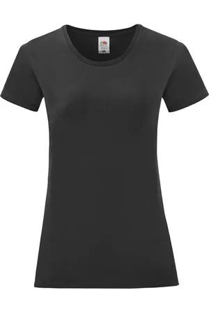 Fruit Of The Loom Camiseta manga larga Iconic 150 para mujer