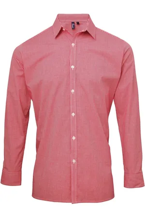Premier Camisa manga larga Microcheck para hombre