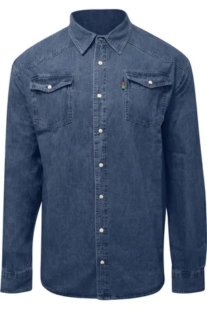 Duke Camisa manga larga D555 Western para hombre