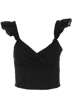 ONLY Tops y Camisetas ONLMARIA STRAPSLEEVE CROP TOPWVN para mujer