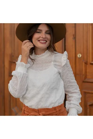 Celeste Blusa HIRONDELLE para mujer