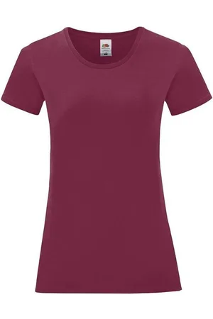 Fruit Of The Loom Camiseta manga larga Iconic 150 para mujer