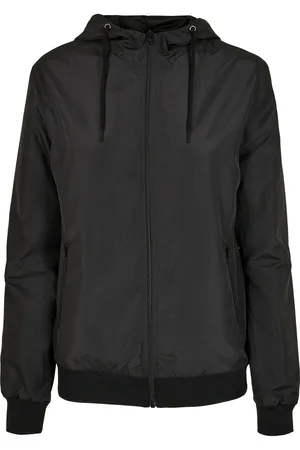 Build Your Brand Chaqueta Windrunner para mujer