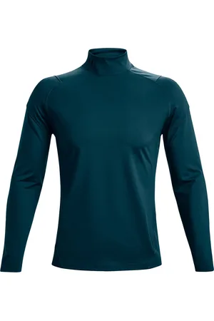 Under Armour Camiseta manga larga ColdGear Rush Mock para hombre