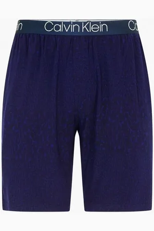 Calvin Klein Short 000NM1660E SLEEP SHORT-UZZ ANIMAL BAYOU BLUE para hombre