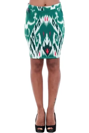 VERO MODA Falda 10193728 VMMARRRAKECH N/W SHORT SKIRT EXP SNOW WHITE/GREEN para mujer