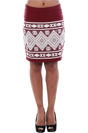 VERO MODA Falda 10166432 VMBLINGY N/W MINI SKIRT DNM V ZINFANDEL/SNOW WHITE para mujer