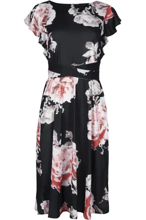 Lisca Vestidos Vestido de verano manga corta Hawaii para mujer