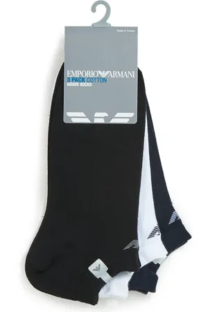 Emporio Armani Calcetines altos CC134-PACK DE 3 para hombre