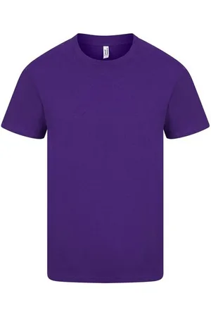 Camisetas de manga larga de color violeta para hombre