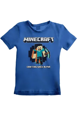 Minecraft Tops y Camisetas Crafting Since Alpha para niño