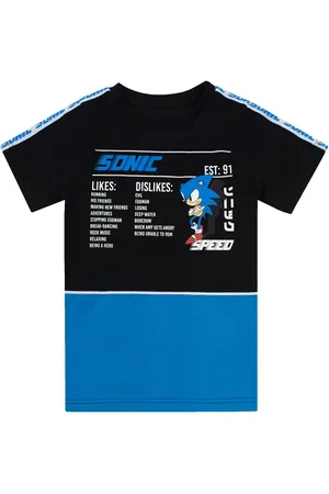 Sonic The Hedgehog Camiseta manga larga Gaming Statistics para niño