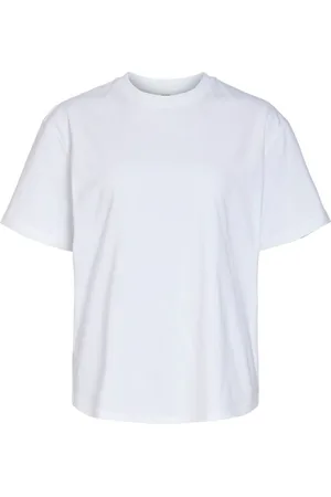 Object Jersey Fifi T-Shirt - Bright White para mujer