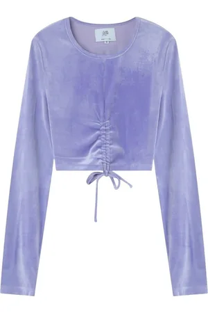 Sixth June Camiseta T-shirt crop top femme Cordon Details para mujer