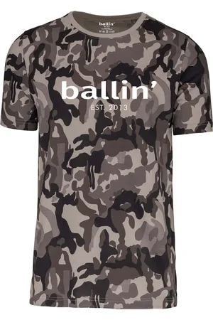 Ballin Camiseta Grijs Camouflage Shirt para hombre