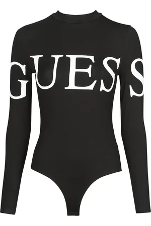 Body blanco sin mangas logo triángulo GUESS -HELENA BODYSUIT negro  CAMISETAS Mujer GUESS- Online