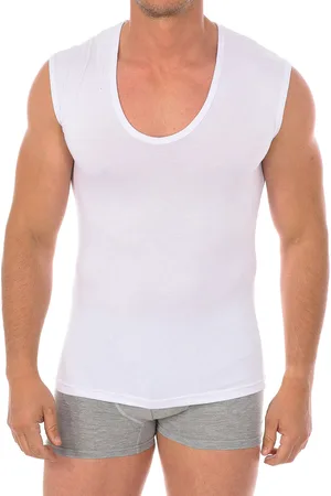 CAMISETA INTERIOR HOMBRE BLANCO