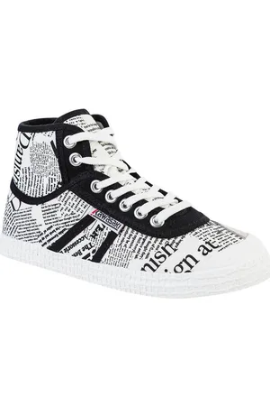 Kawasaki Deportivas Moda News Paper Canvas Boot K202413 1002 White para mujer