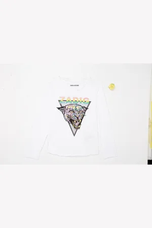 Zadig & Voltaire Camiseta manga larga X15358-10B para niña