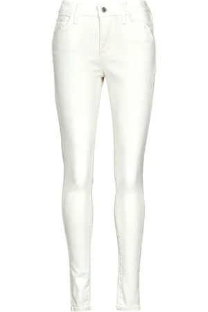 Pantalones vaqueros Pitillo y skinny de color blanco para mujer