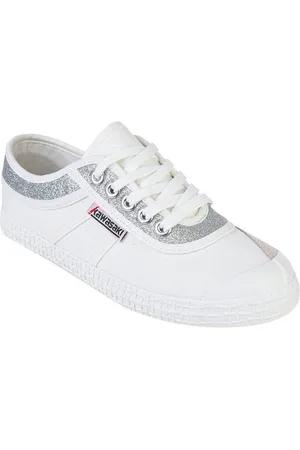 Kawasaki Deportivas Moda Glitter Canvas Shoe K194522 8889 Silver para mujer