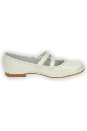 Angelitos Mocasines Mercedes flor piel para niña