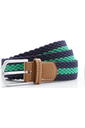 Asquith &amp; Fox Cinturón Two Colour Stripe para hombre